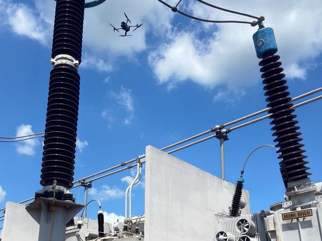 Drones inspeção subestação