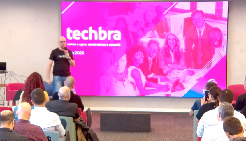 André Borges, Development Manager do Bradesco, durante encontro no inovabra